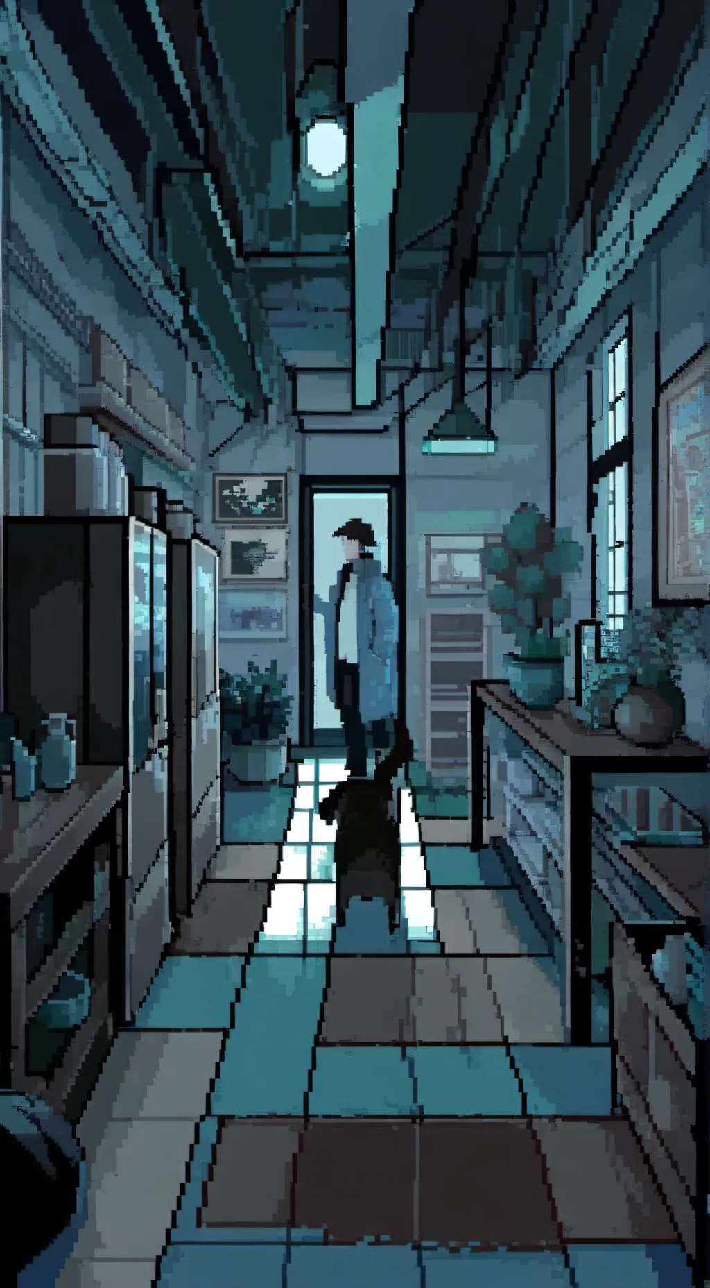 ai character: lab background