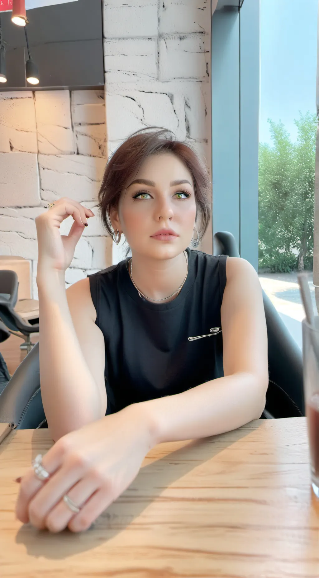 ai character: Sarah  background