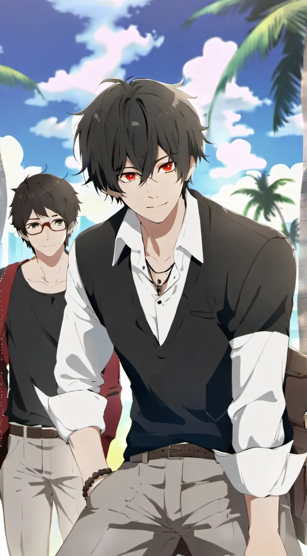 ai character: Adrian and Tony background
