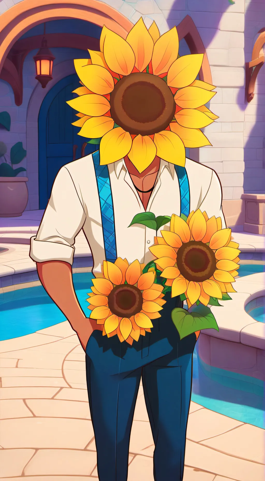 ai character: Sunny background