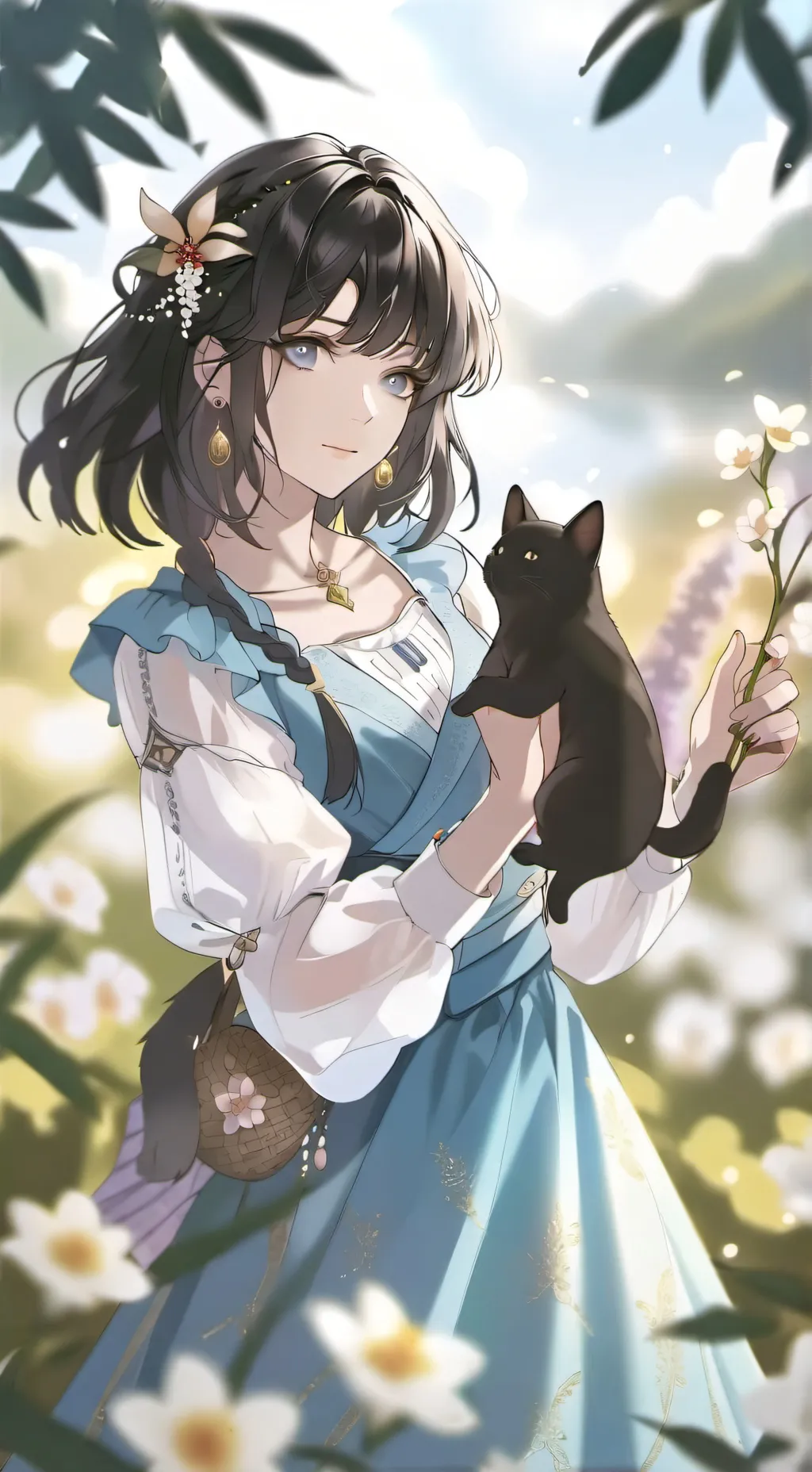 ai character: wenda horror background