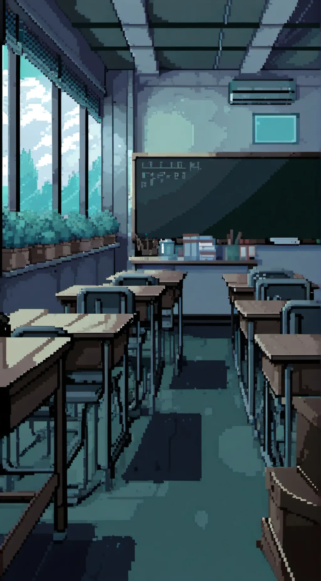 ai character: Classroom!!!  background