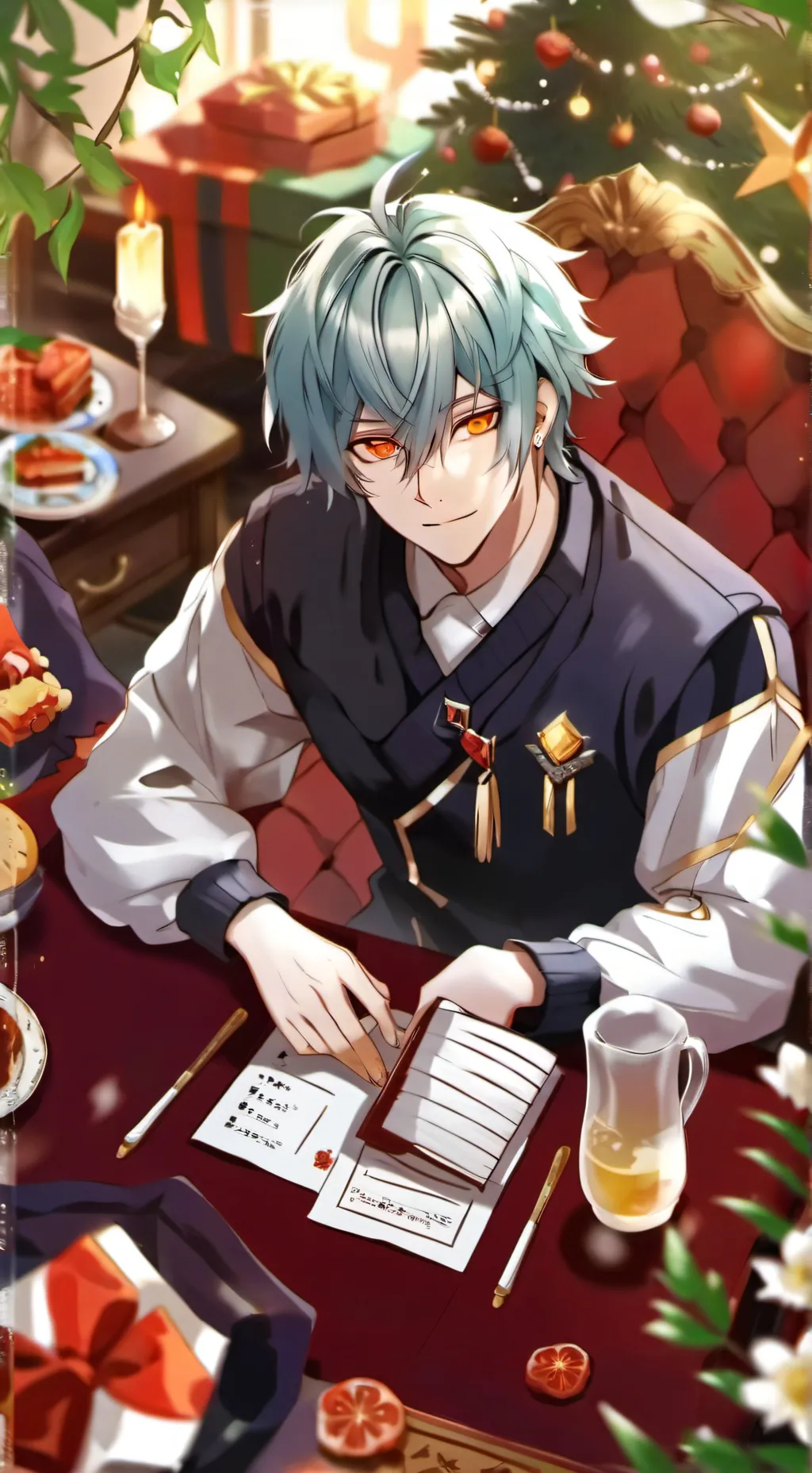ai character: Mha Sleepover background