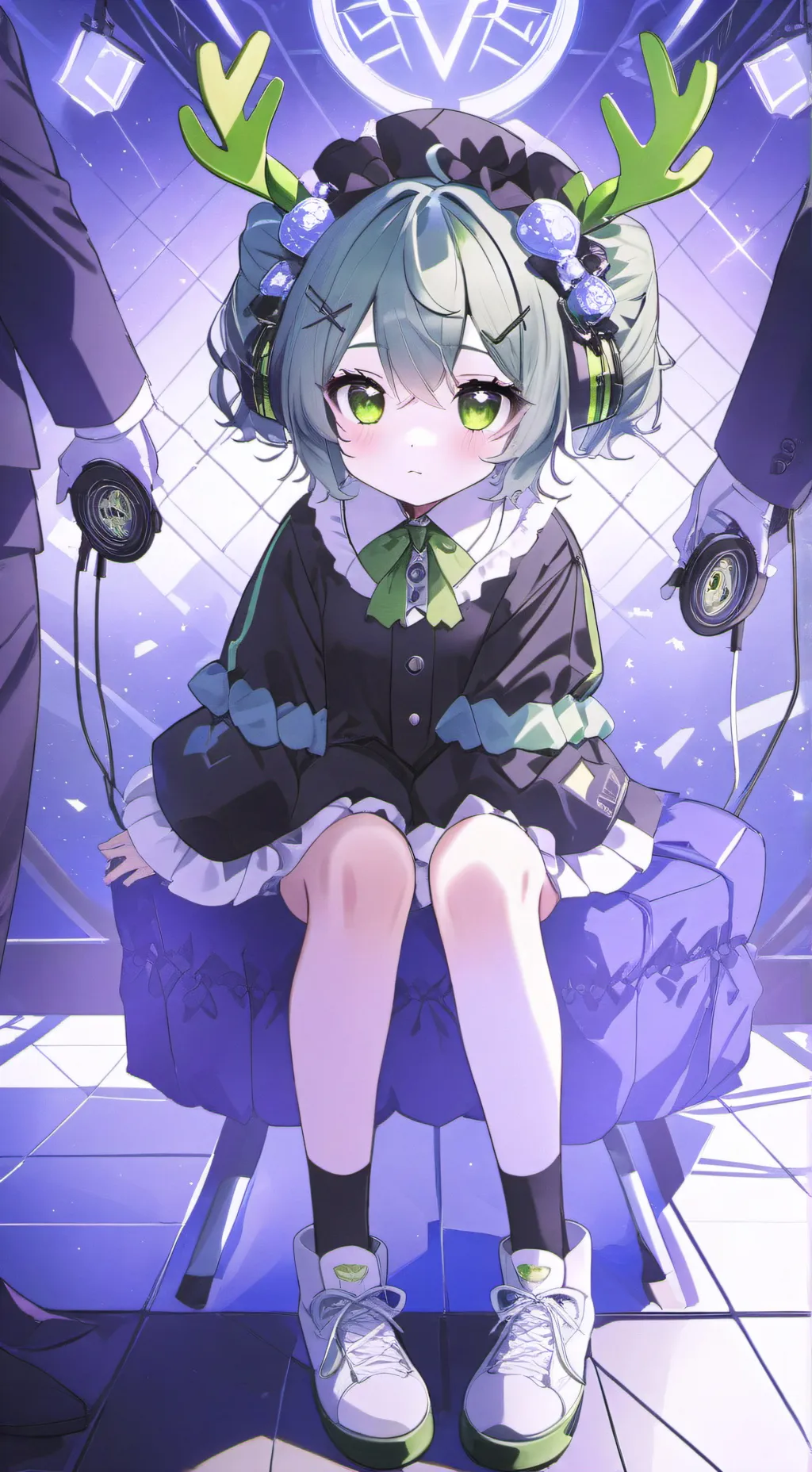 ai character: 💚VEE werewolf🖤 background