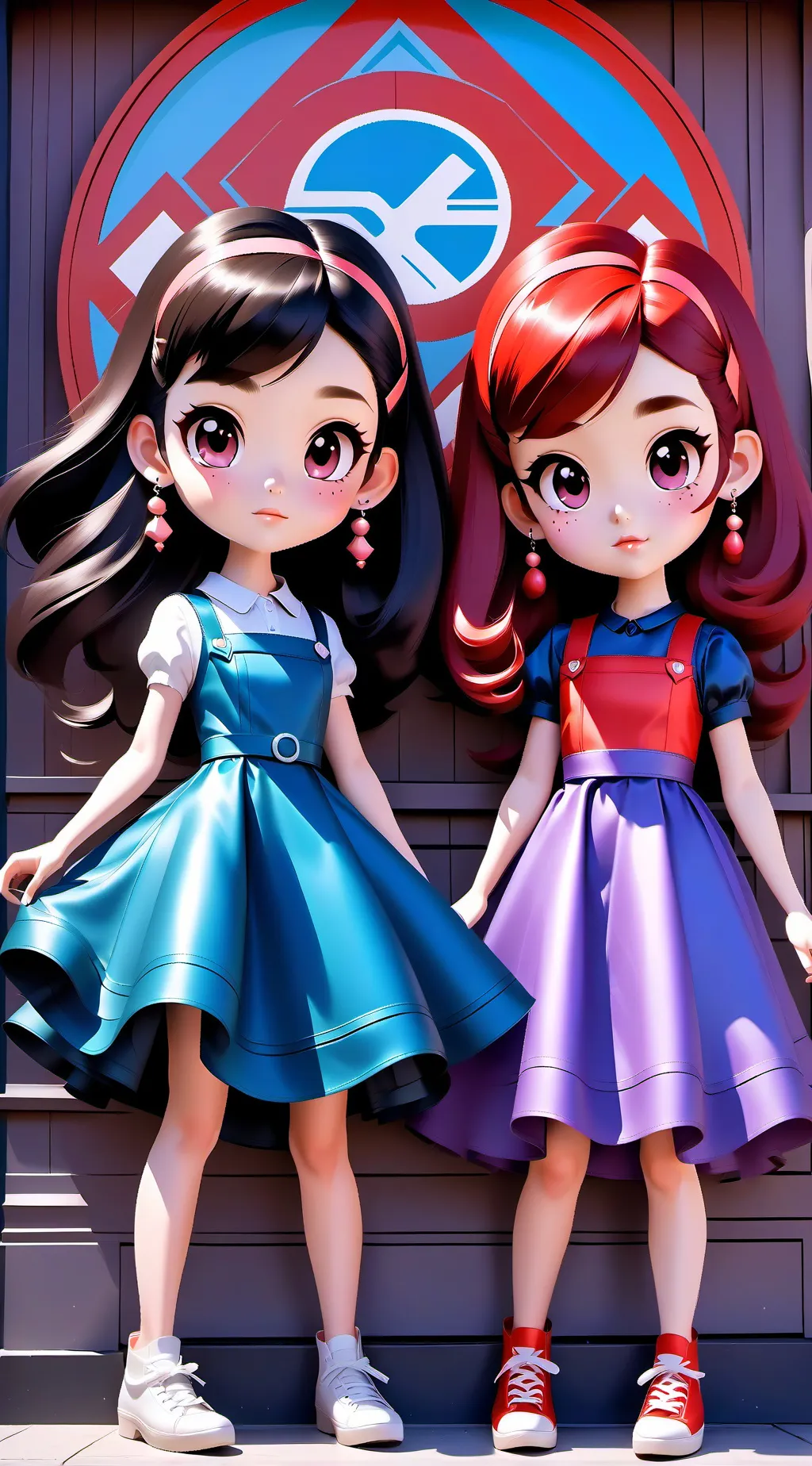 ai character: June X Girlfriend background