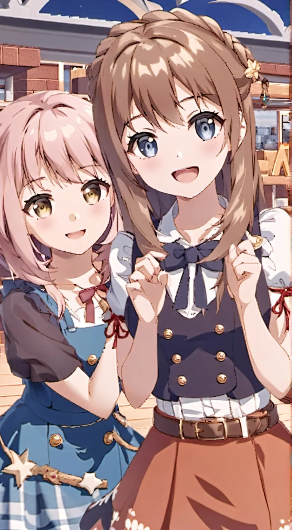 ai character: Lilly und Lara  background