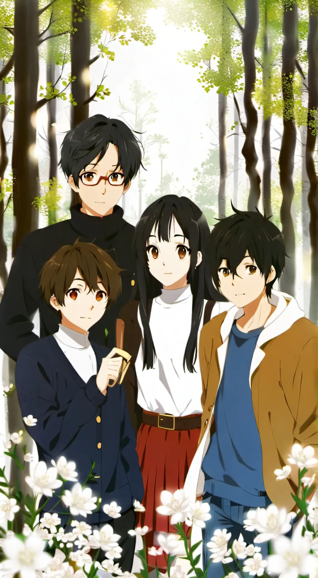 ai character: perdidos en el bos background
