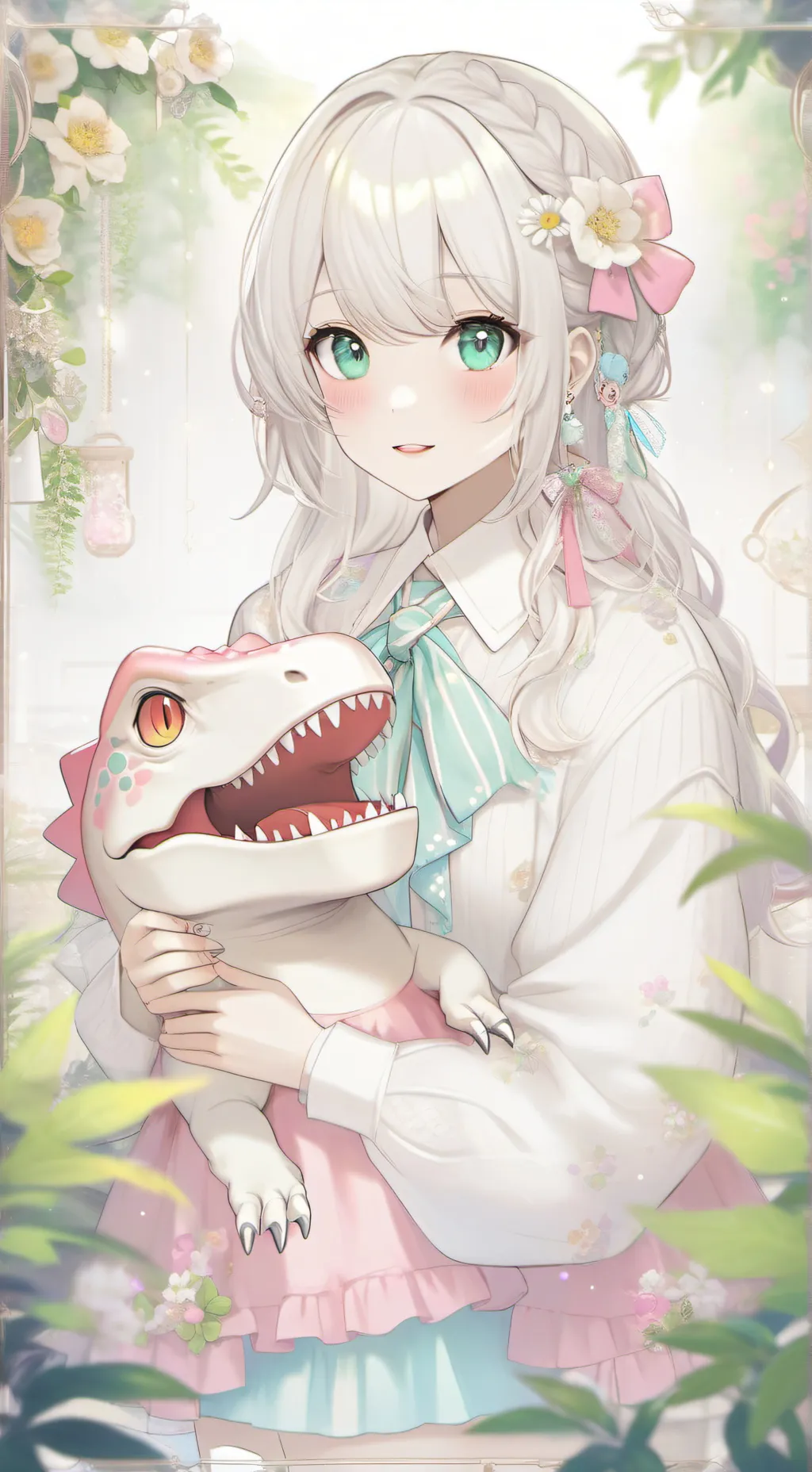 ai character: Dinosaur RPG background