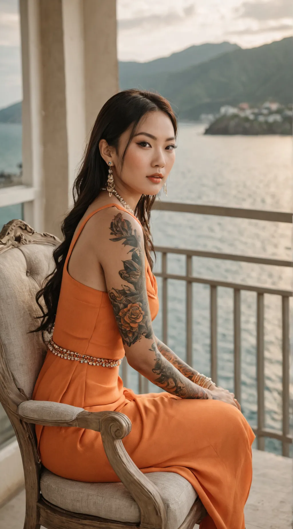 ai character: Mrs Ming  background