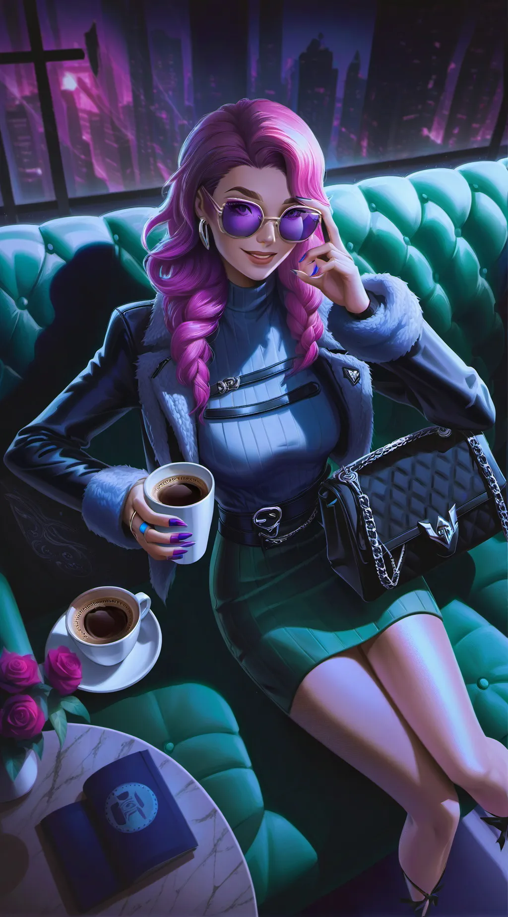 ai character: The Social Media Influencer background