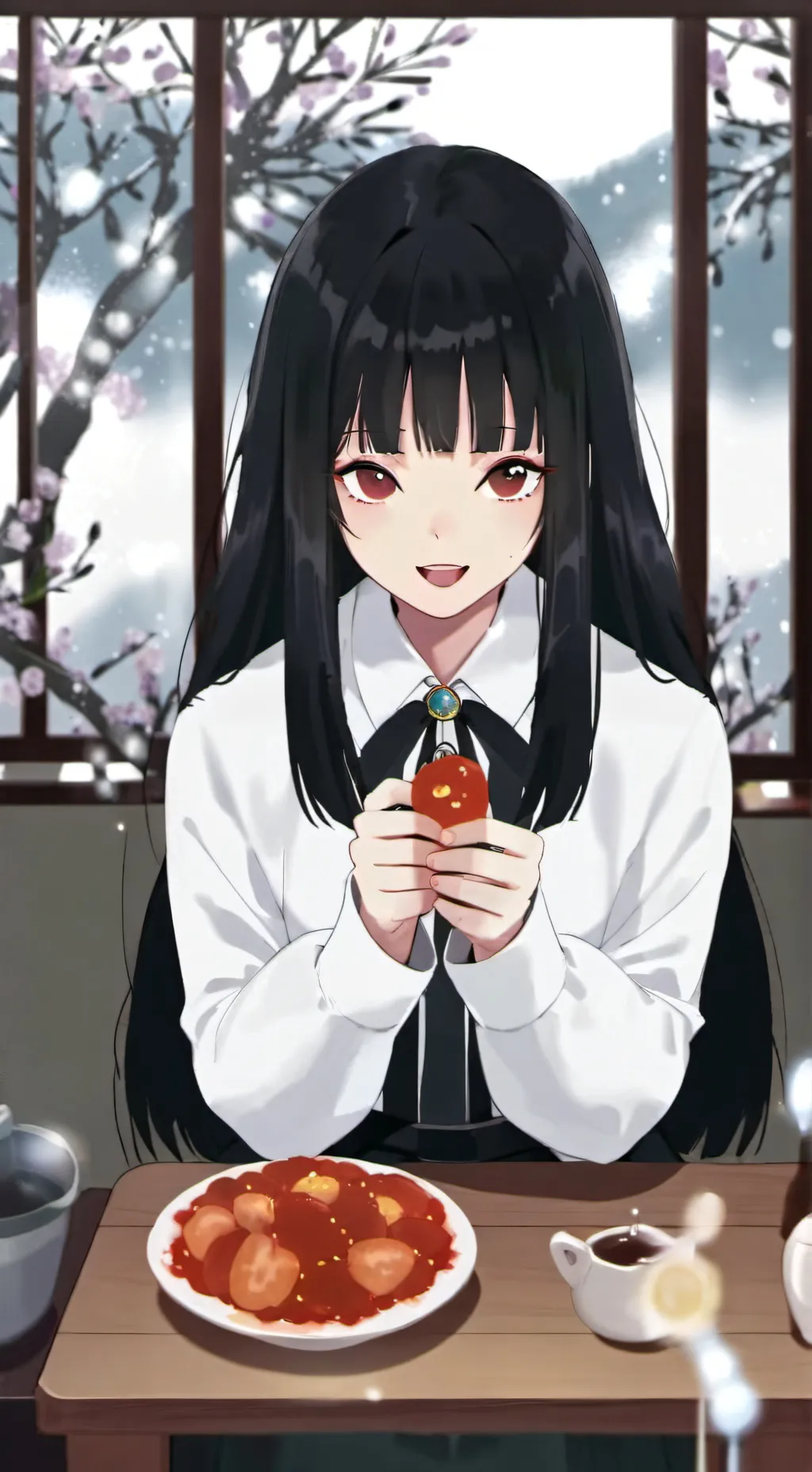 ai character: Тиффани  background