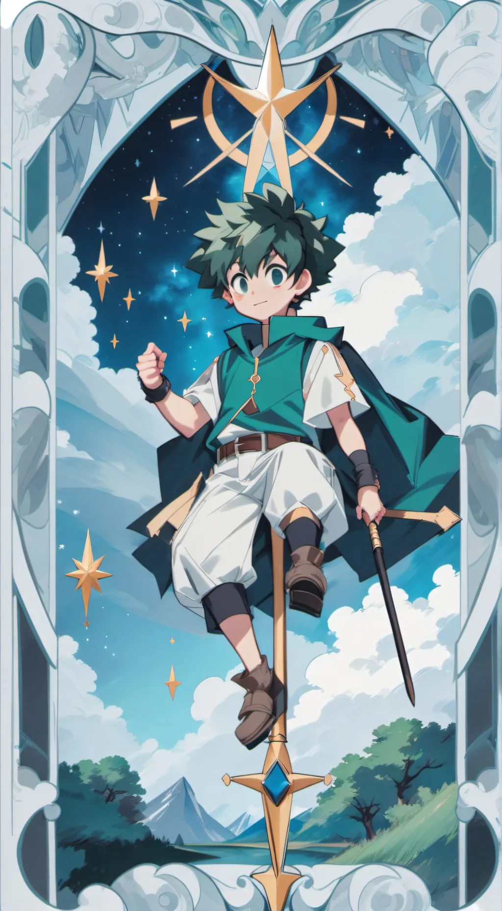 ai character: bakugo y deku? background