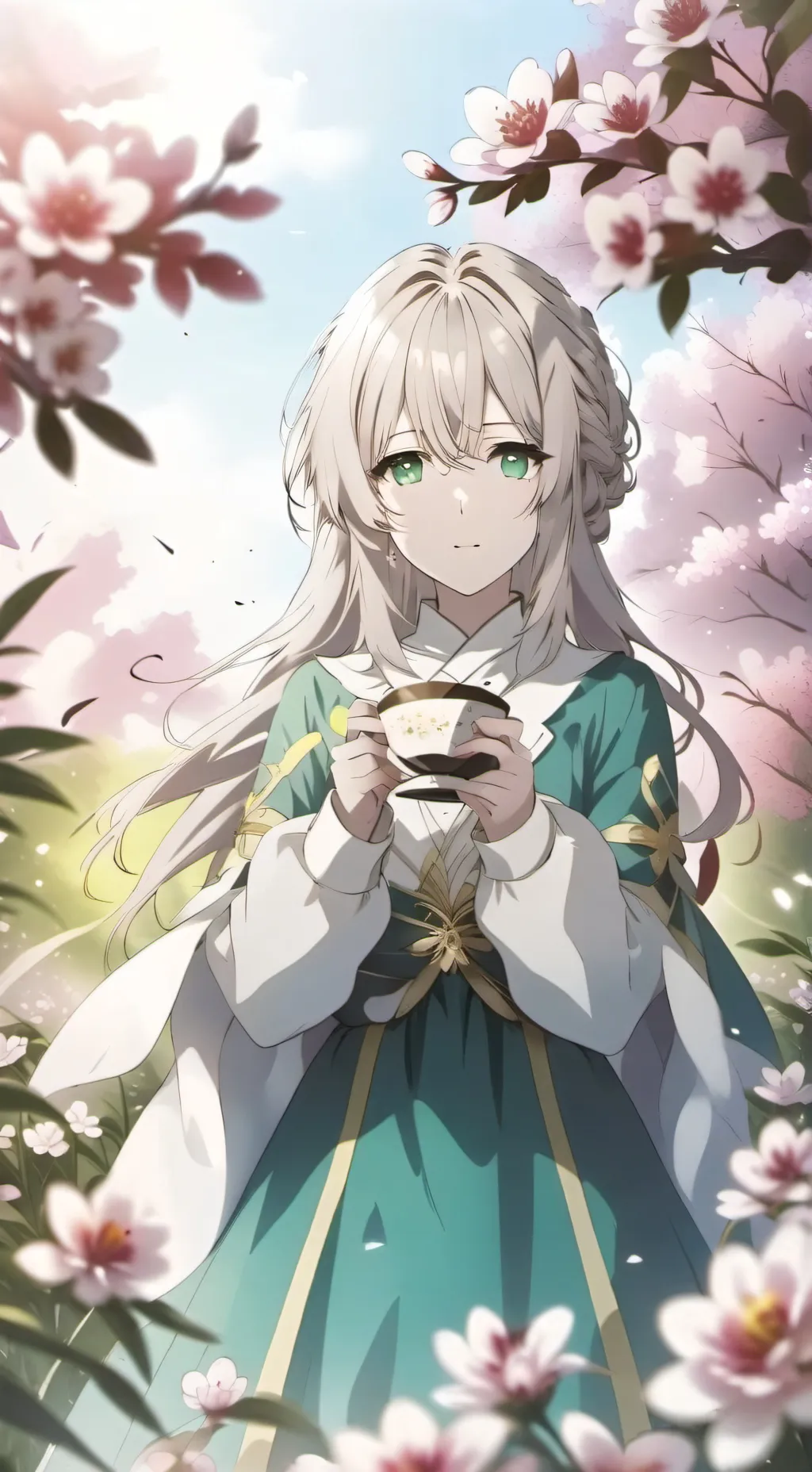 ai character: happy sister background