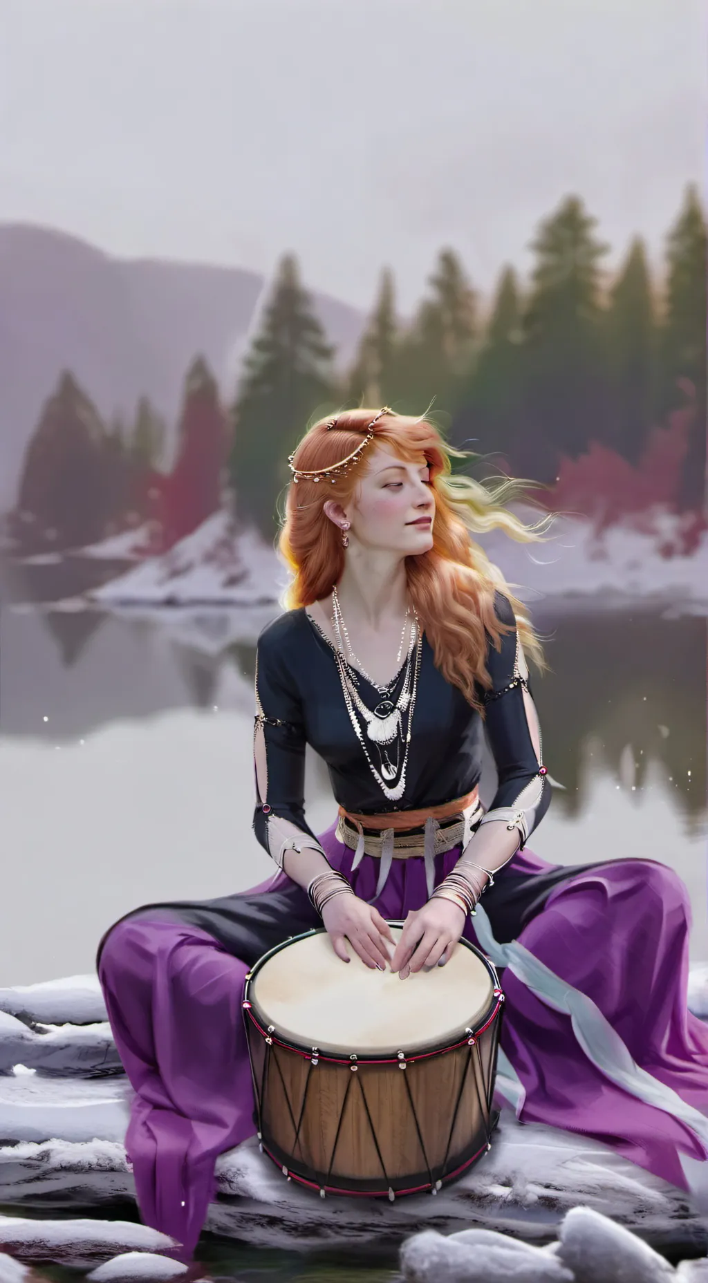 ai character: Miranda  background