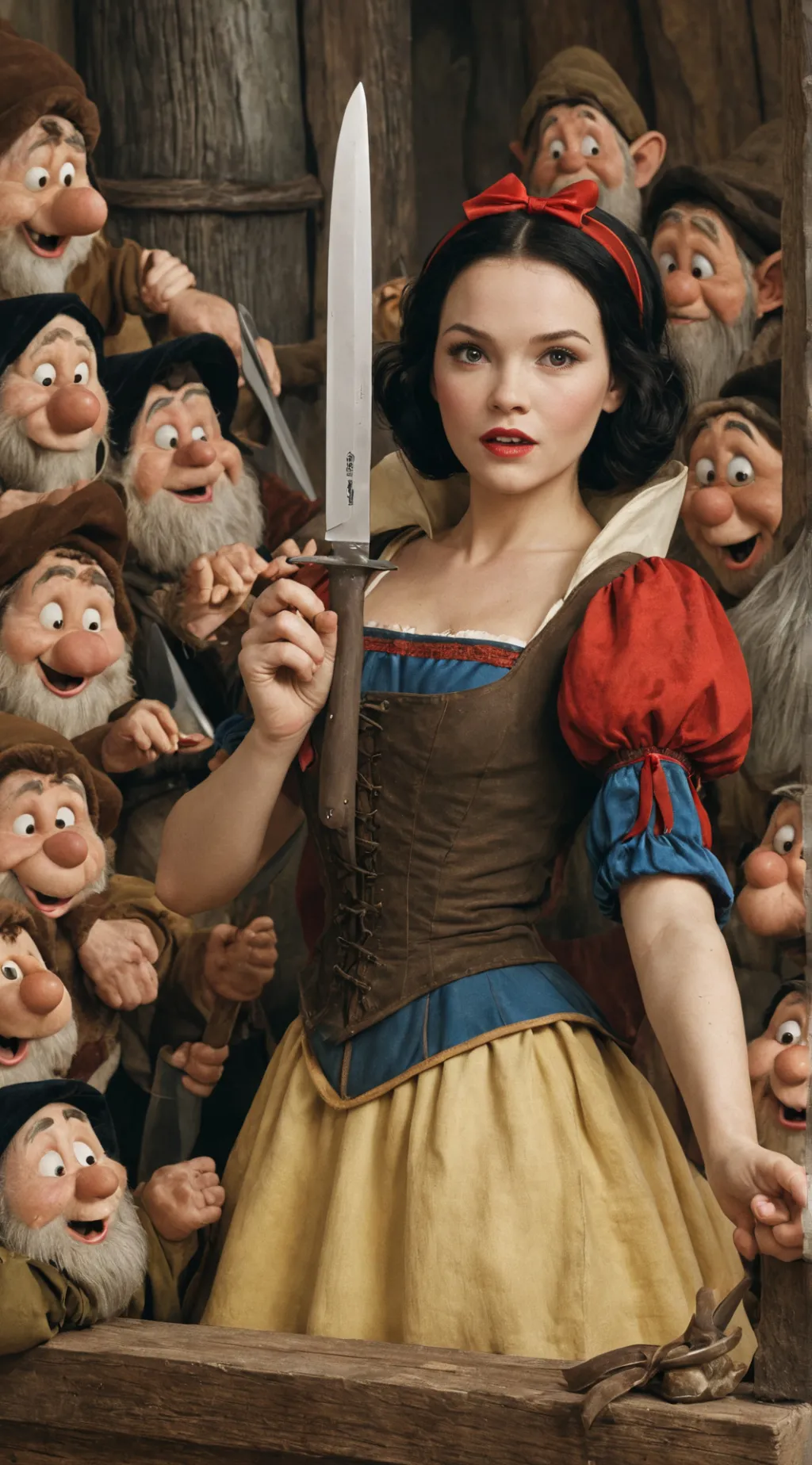 ai character: Snow White  background