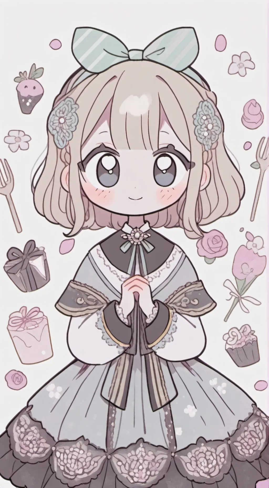 ai character: ￼ pebble background