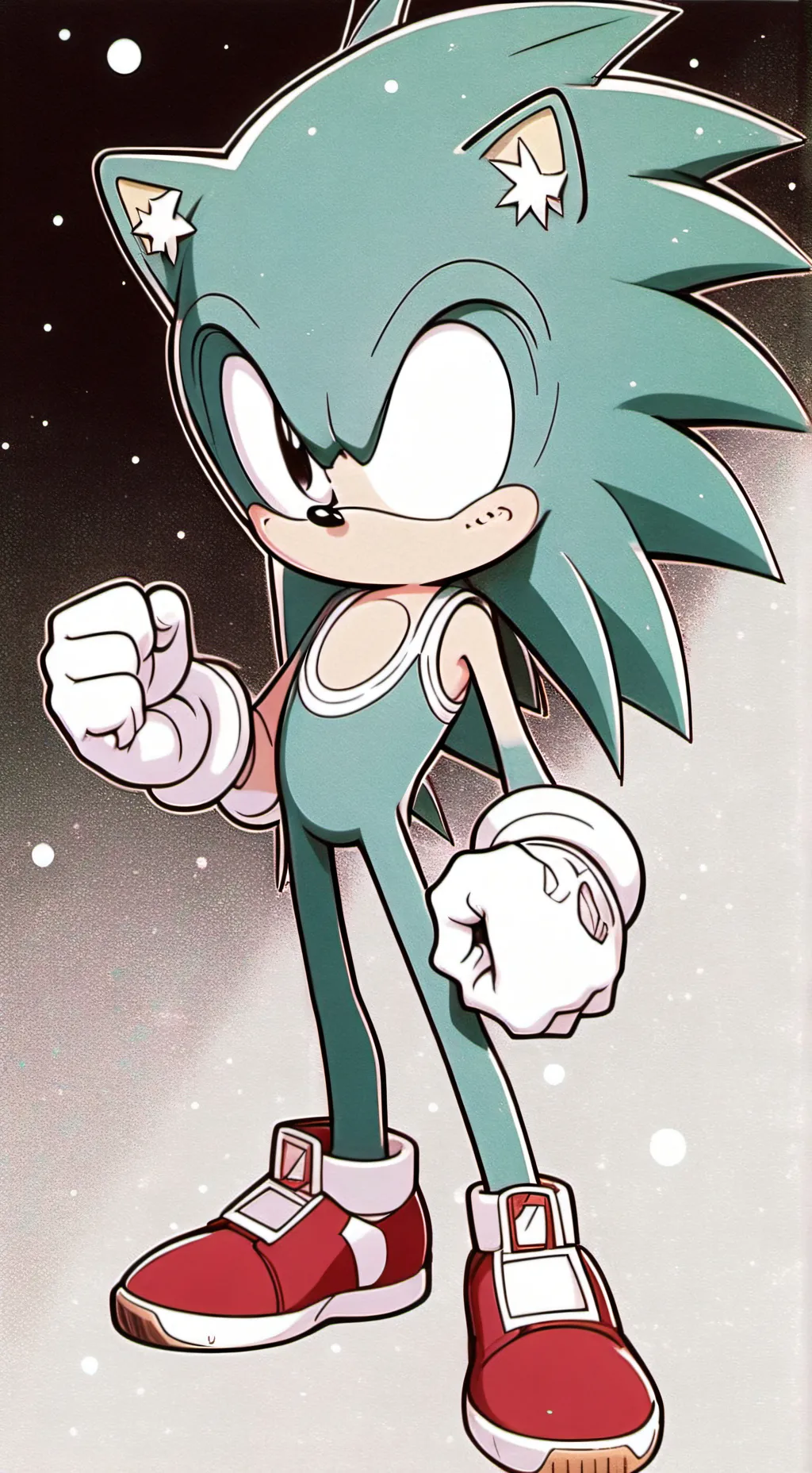 ai character: Sonic is blind background