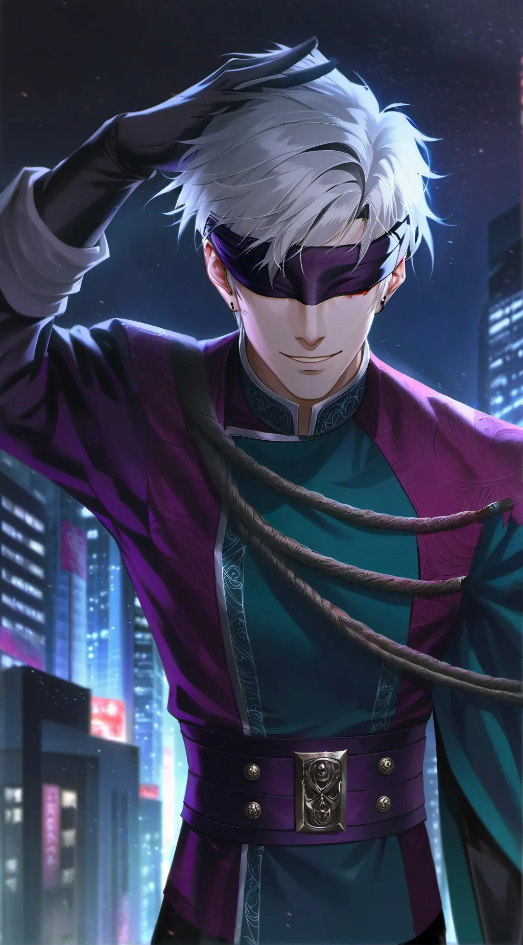 ai character: Gojo Satoru background