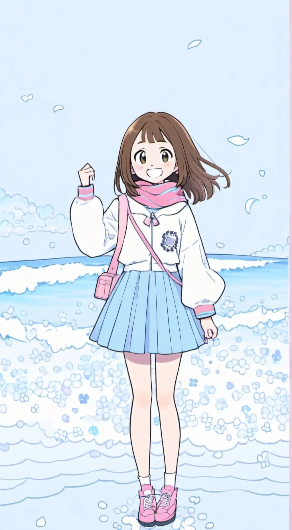 ai character: uraraka  background