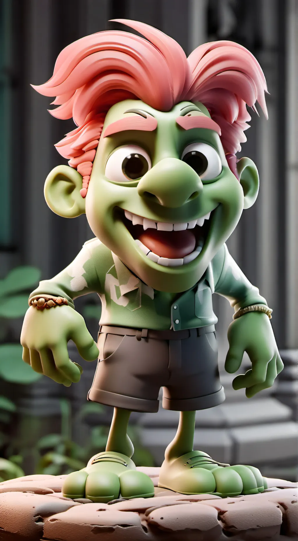 ai character: shrimpo  background