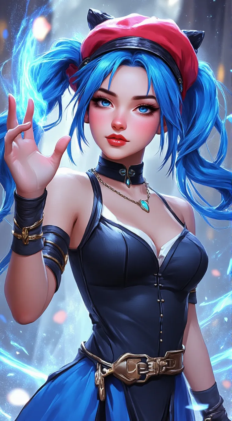 ai character: Adrinette vs Miste background