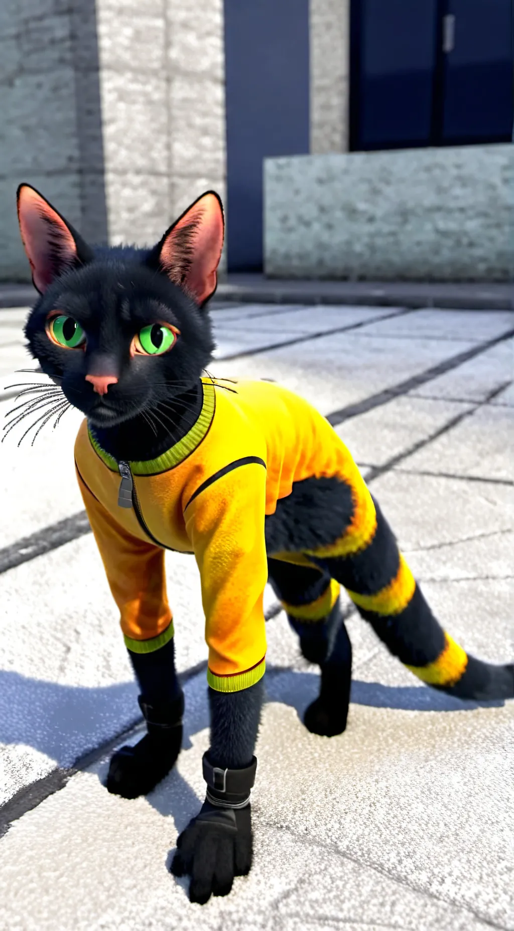 ai character: cat world background