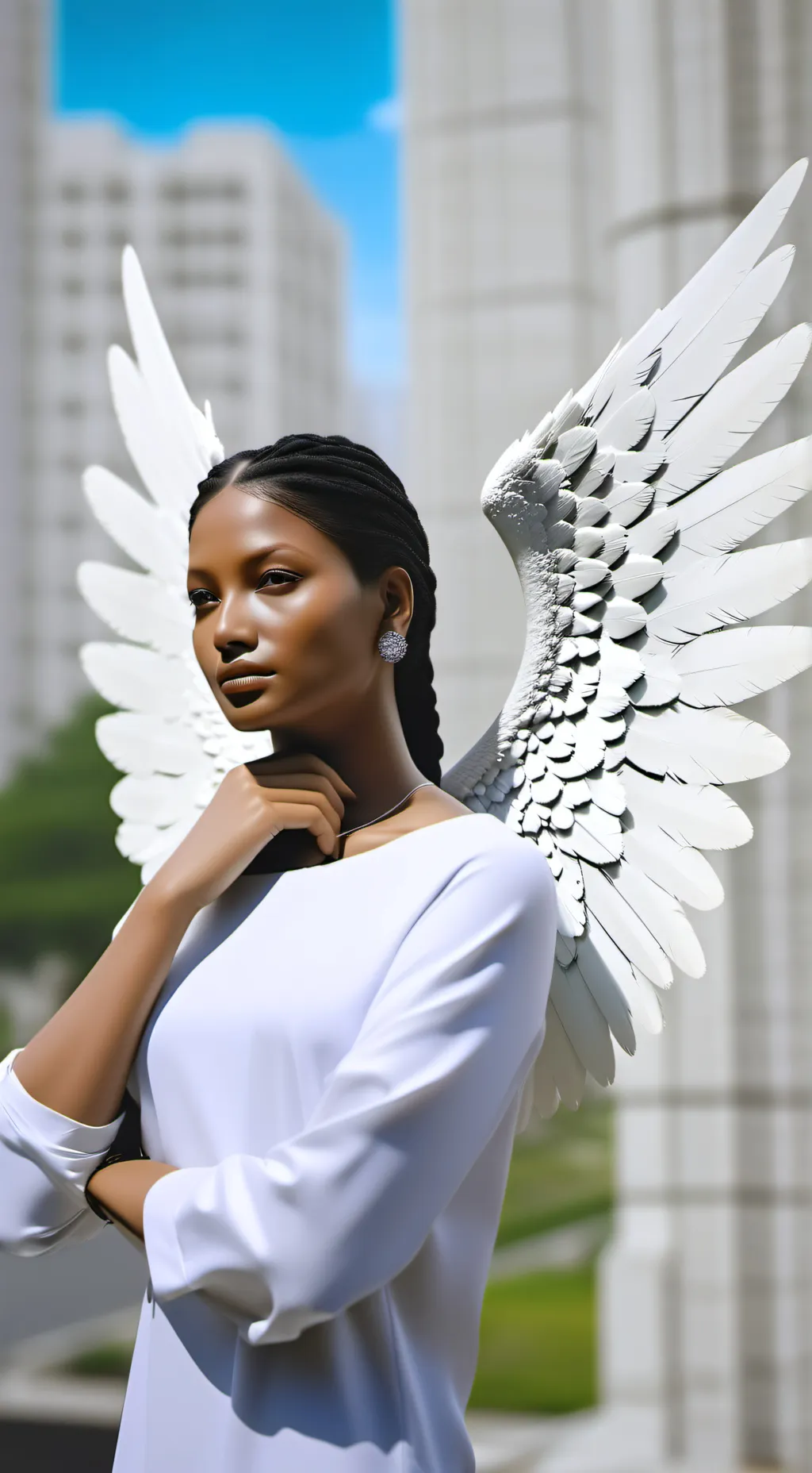 ai character: Angel background