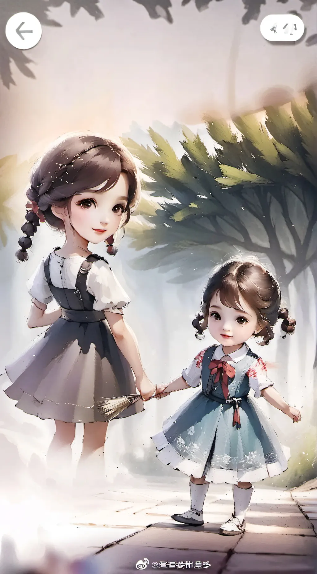 ai character: Capri and Eleanor background