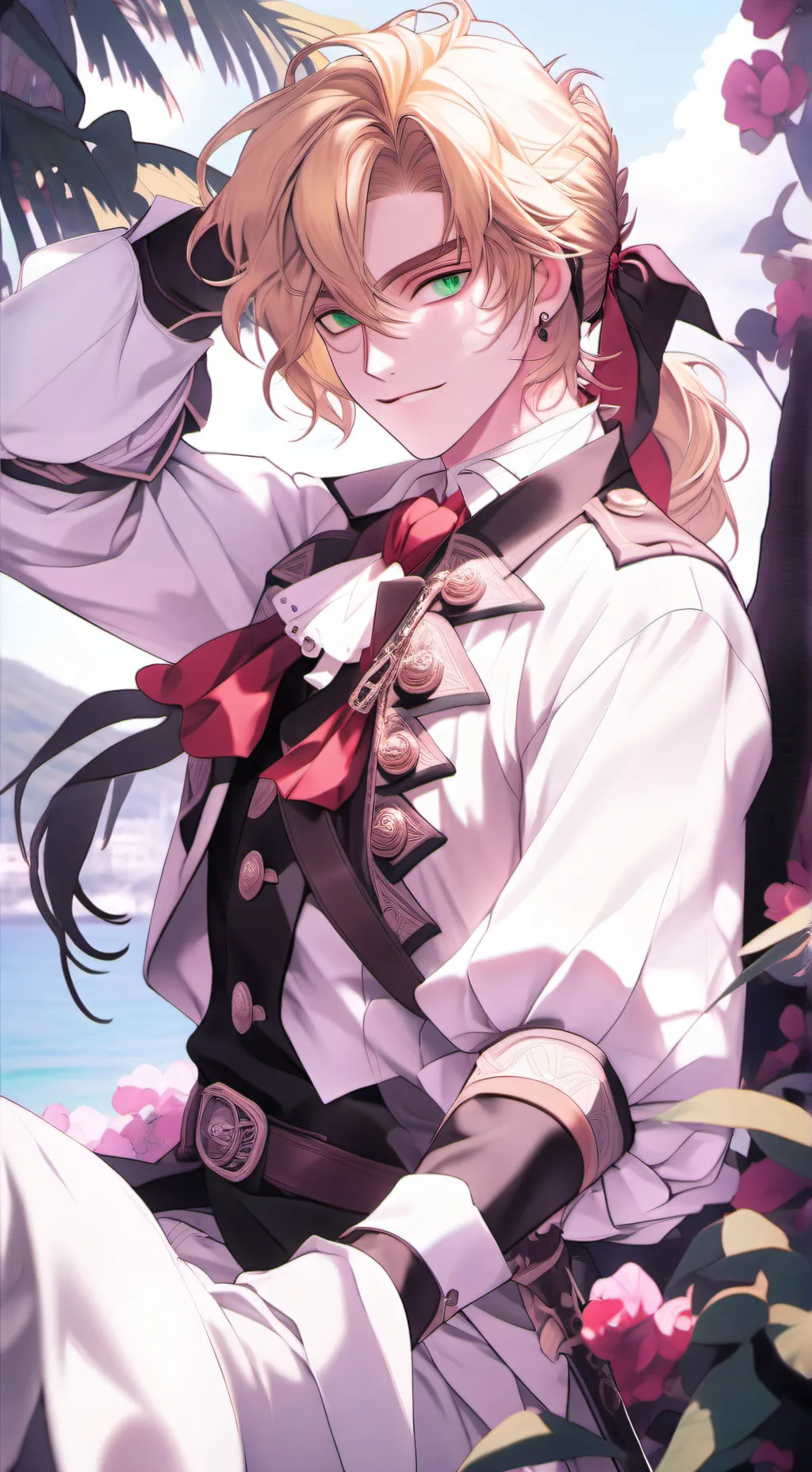 ai character: candle cove Milo  background