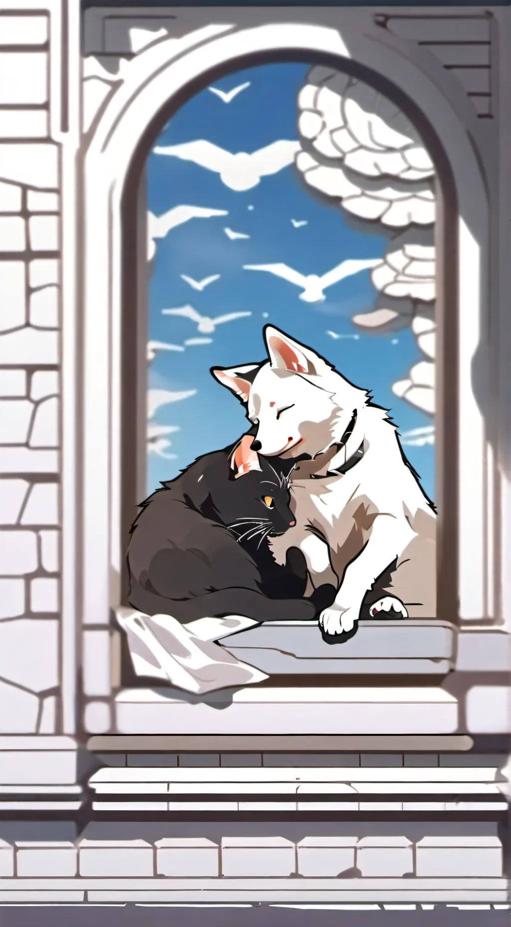 ai character: Catnap x dogday background