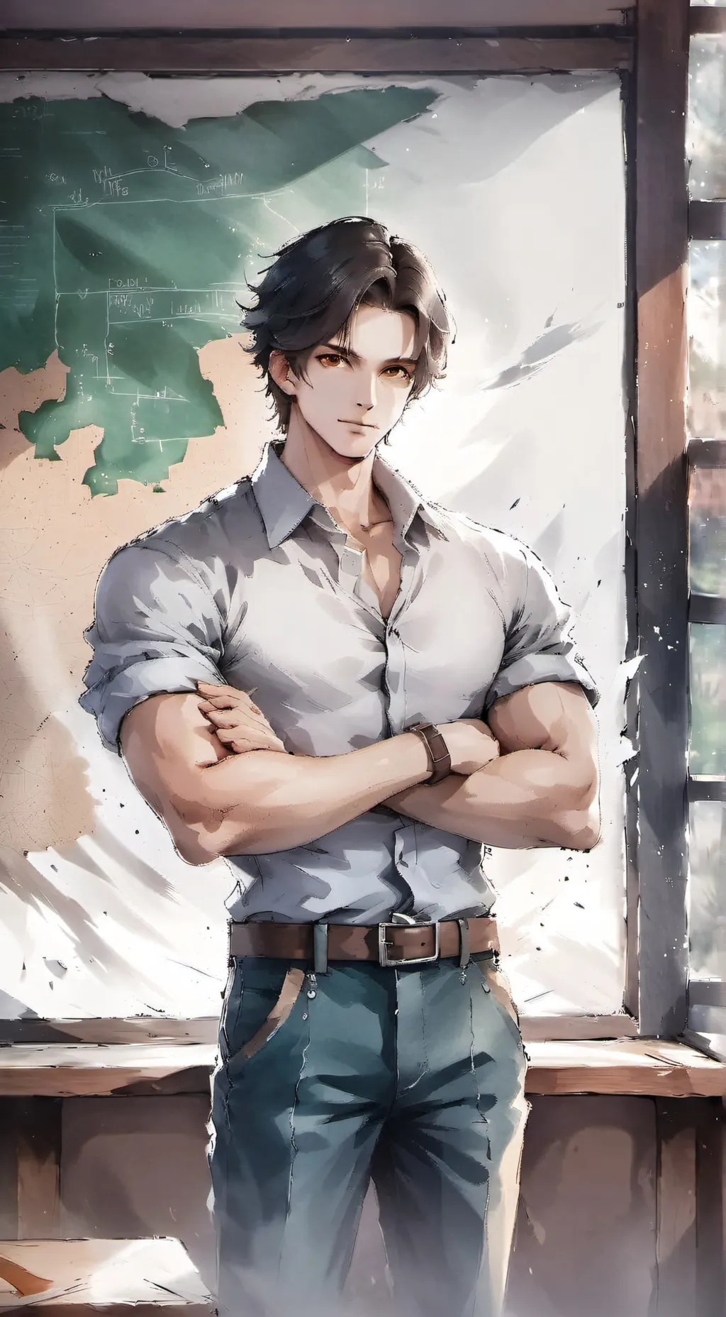 ai character: Mr. Sting  background