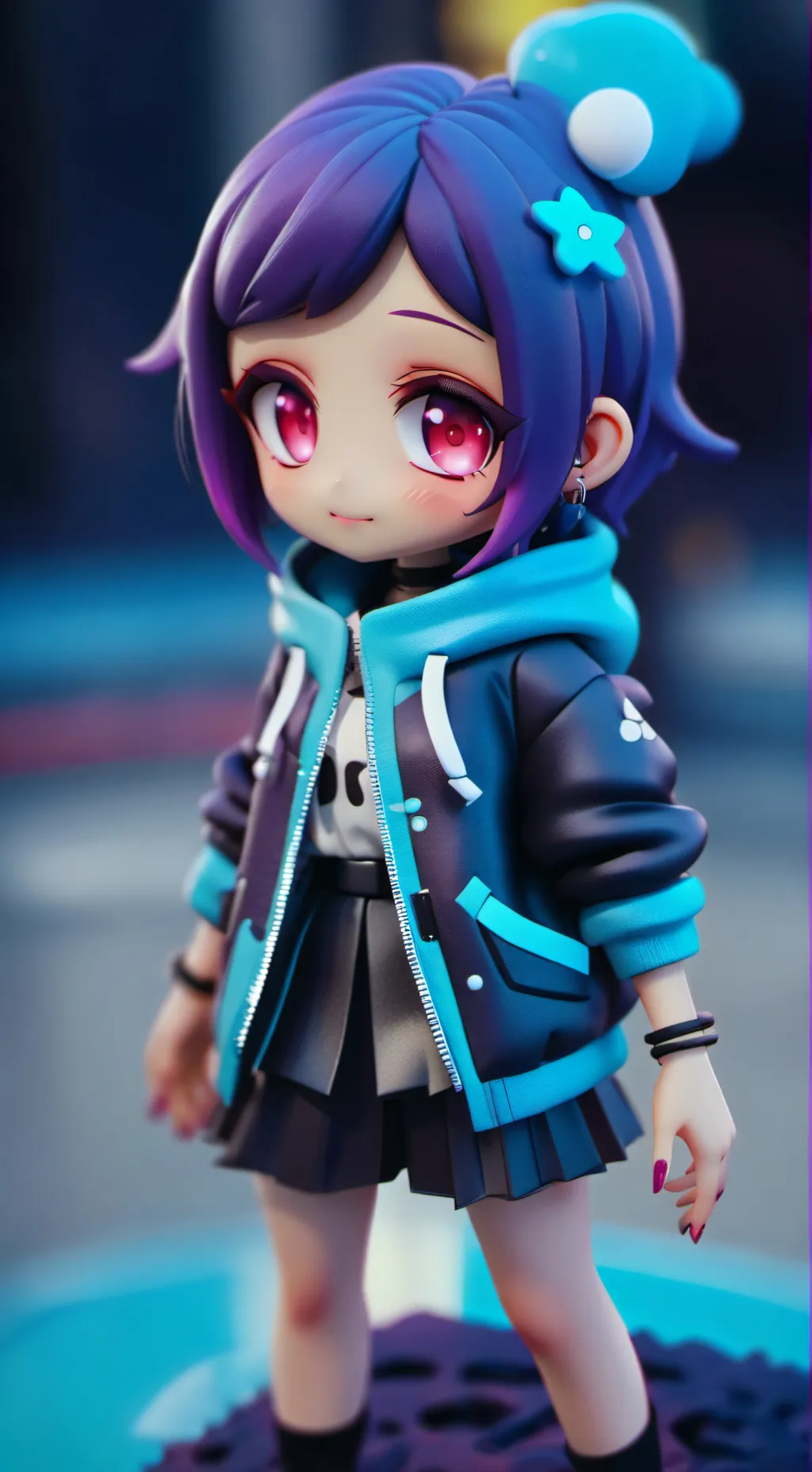 ai character: Loren  sua. amiga  background