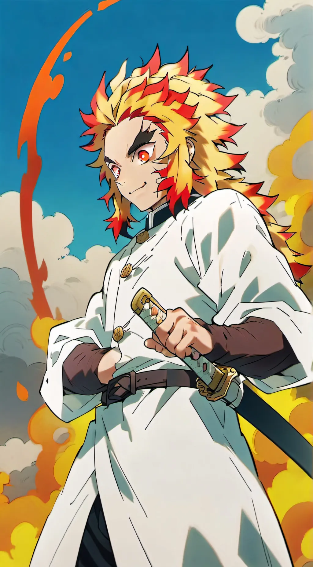 ai character: Kyojuro Rengoku background