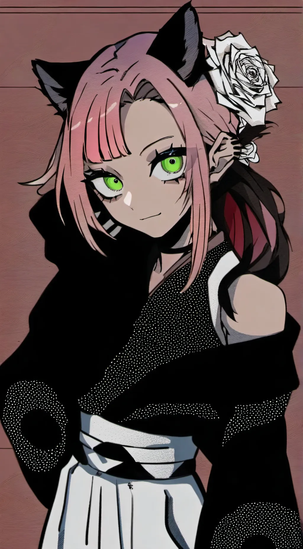ai character: Nezuko background