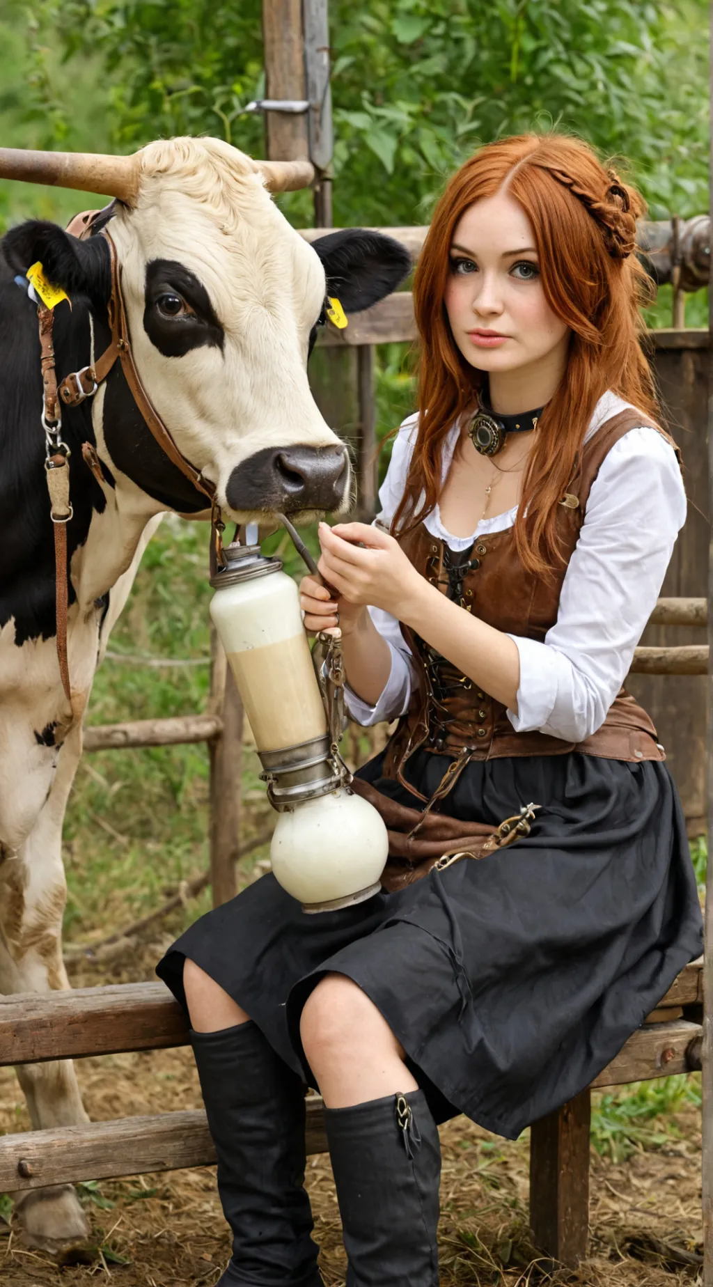 ai character: Mary Farm hand background