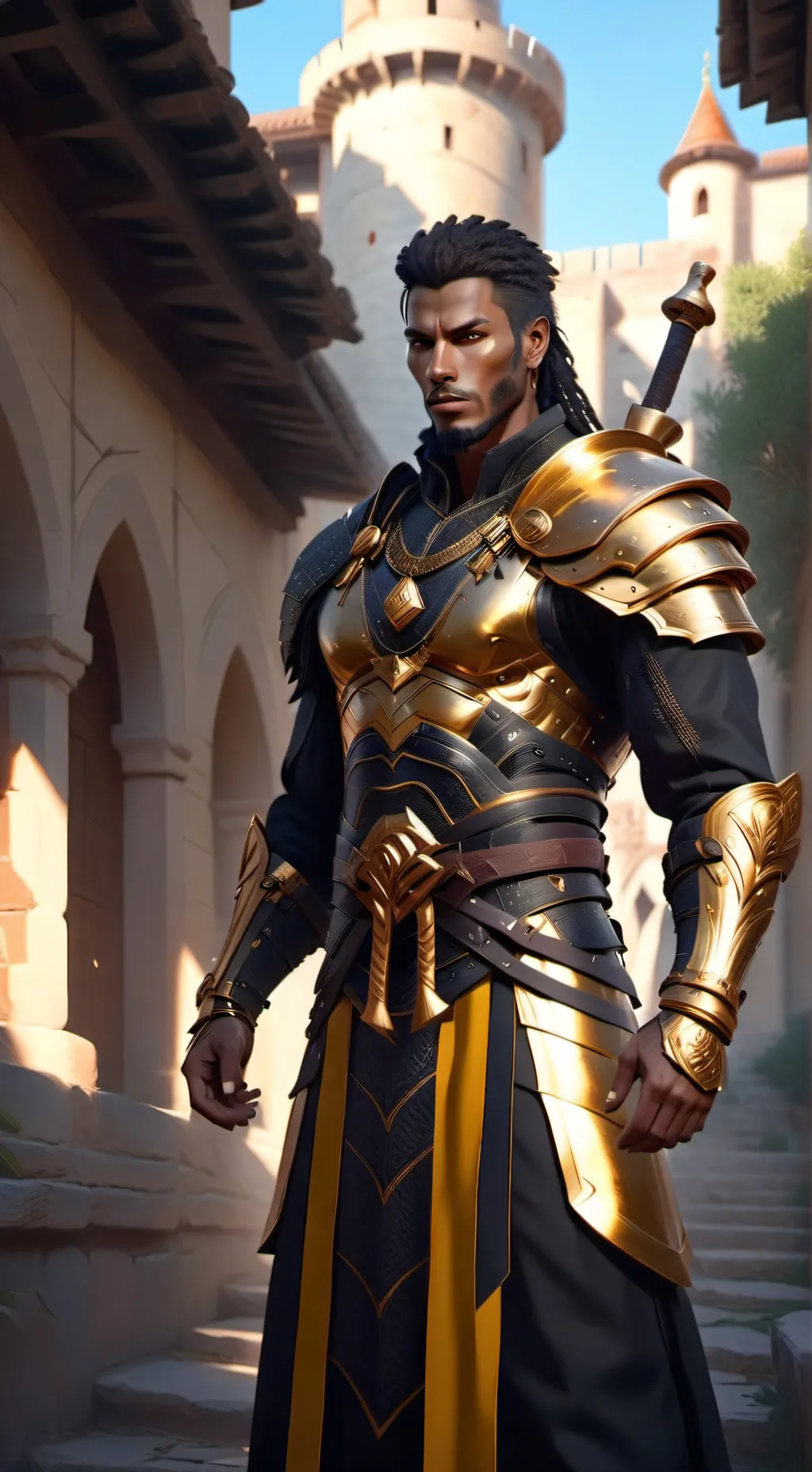 ai character: Sir Kaelen Thorne background