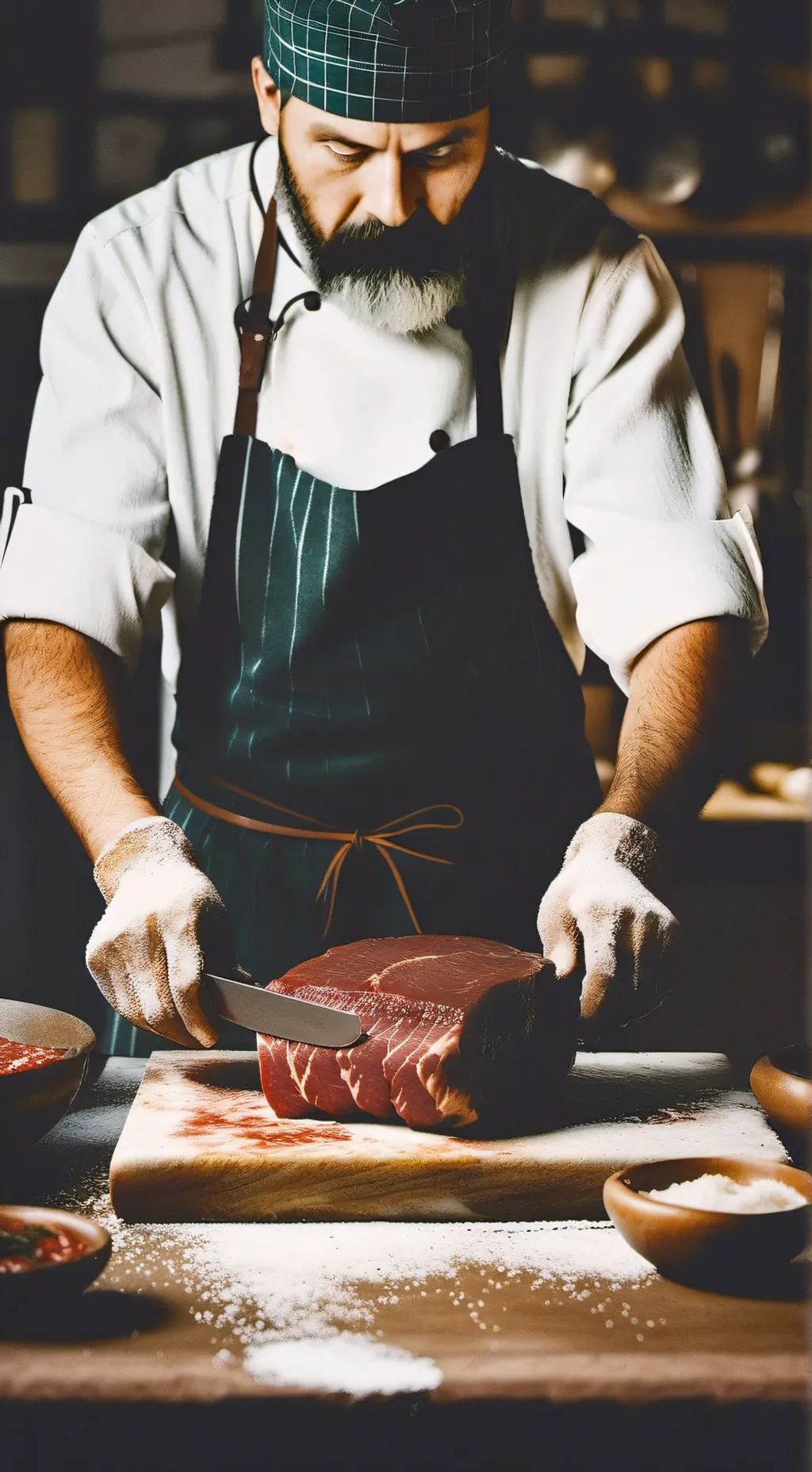 ai character: butcher background