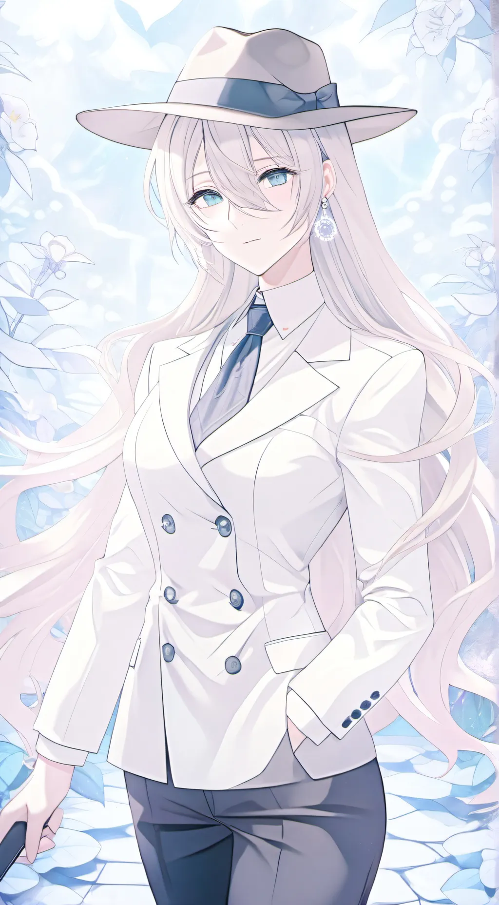 ai character: Ashley  background