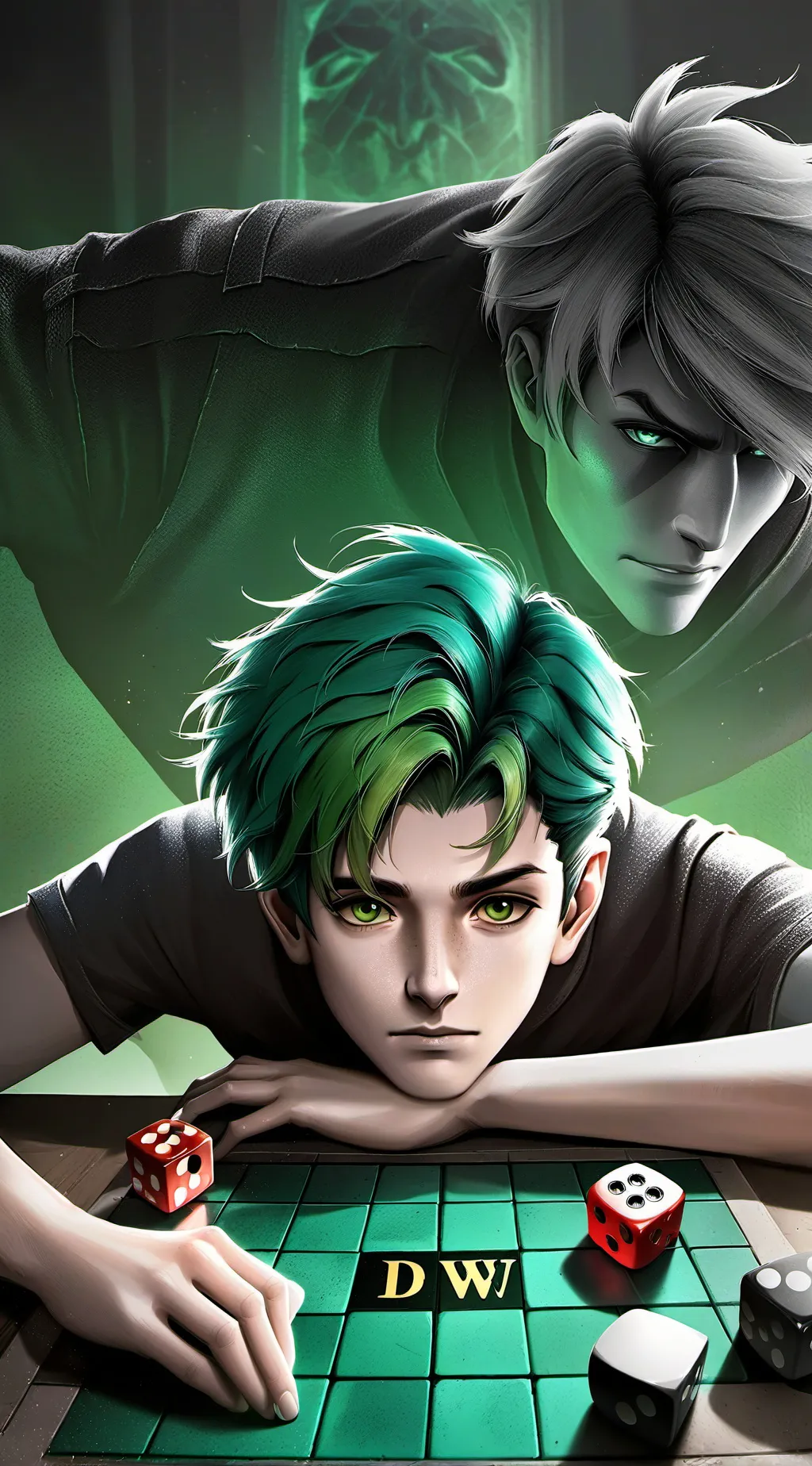 ai character: Green Game Rival background