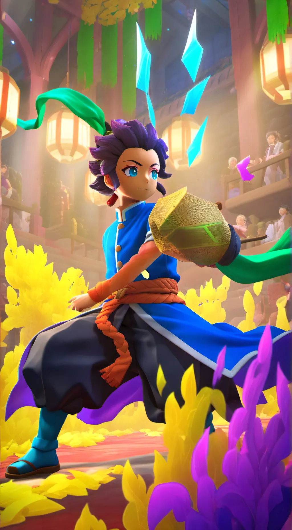 ai character: tangiro background