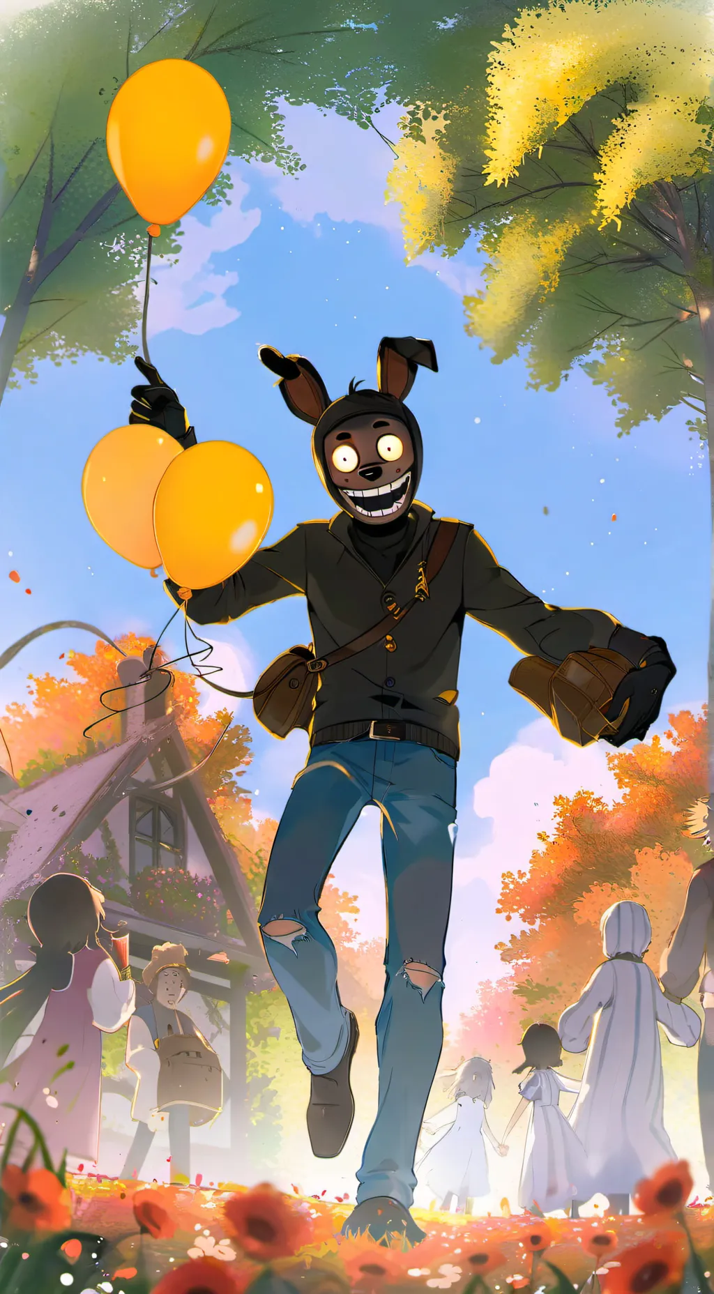 ai character: fnaf family part 3 background