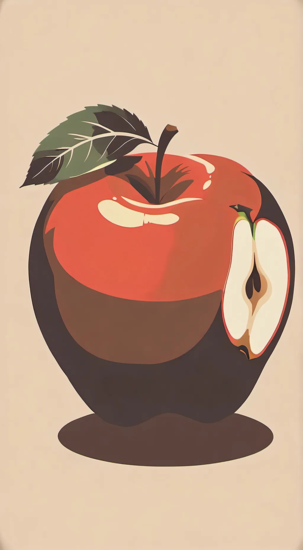 ai character: Apple background