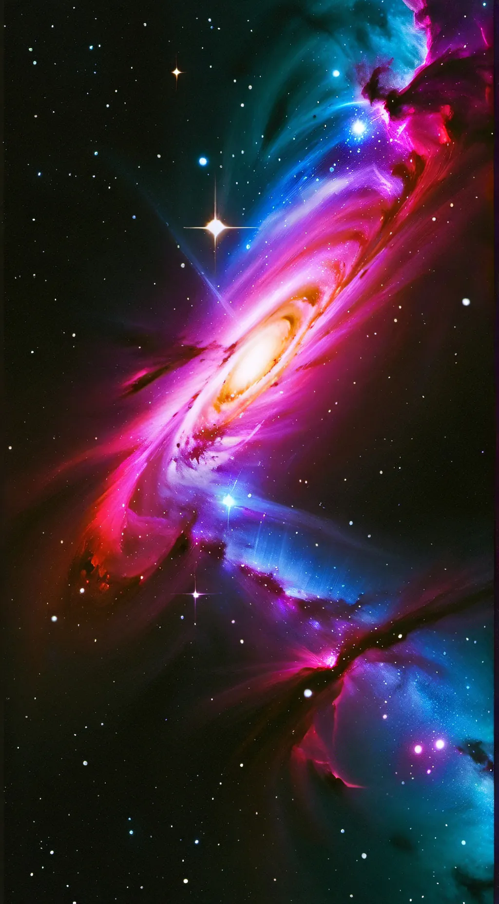 ai character: the galaxy background