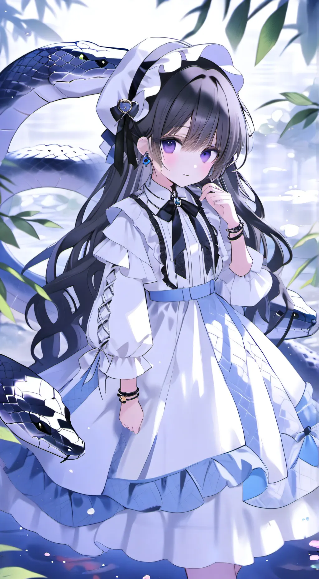 ai character: snake  background