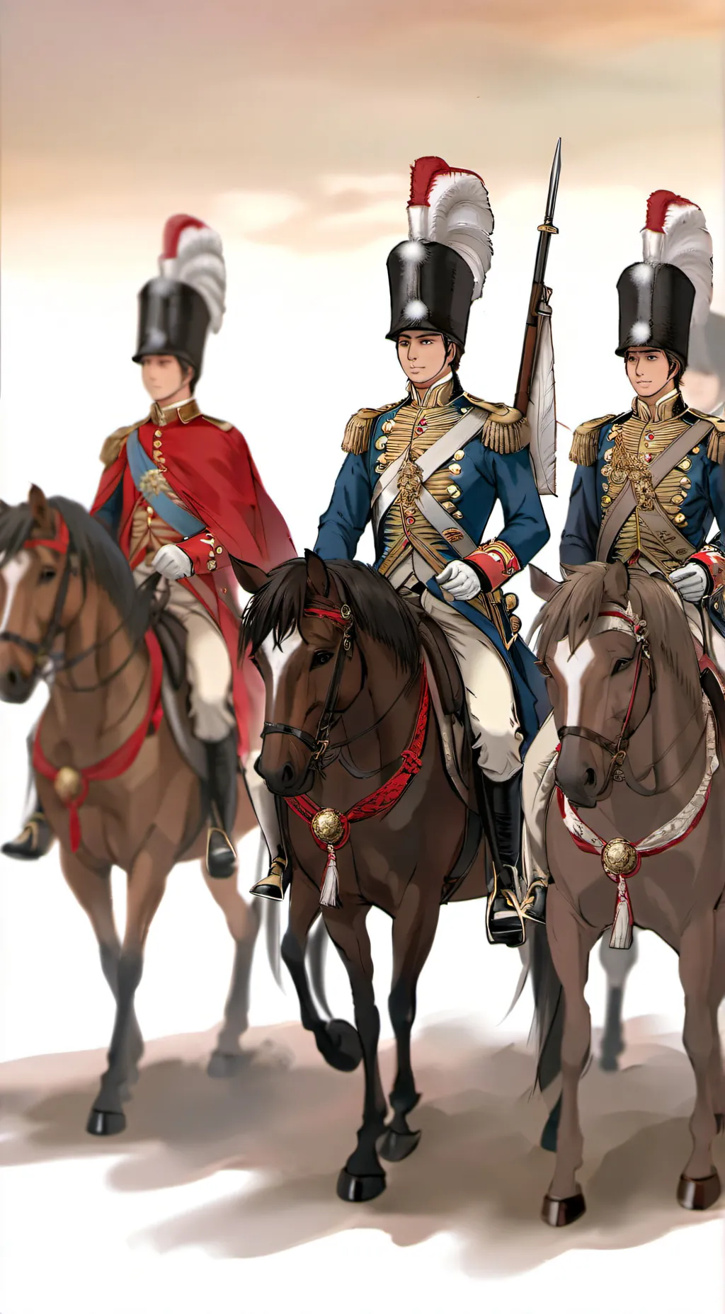 ai character: toy soldiers war background