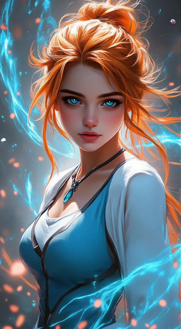 ai character: Miss Buister x Gis background