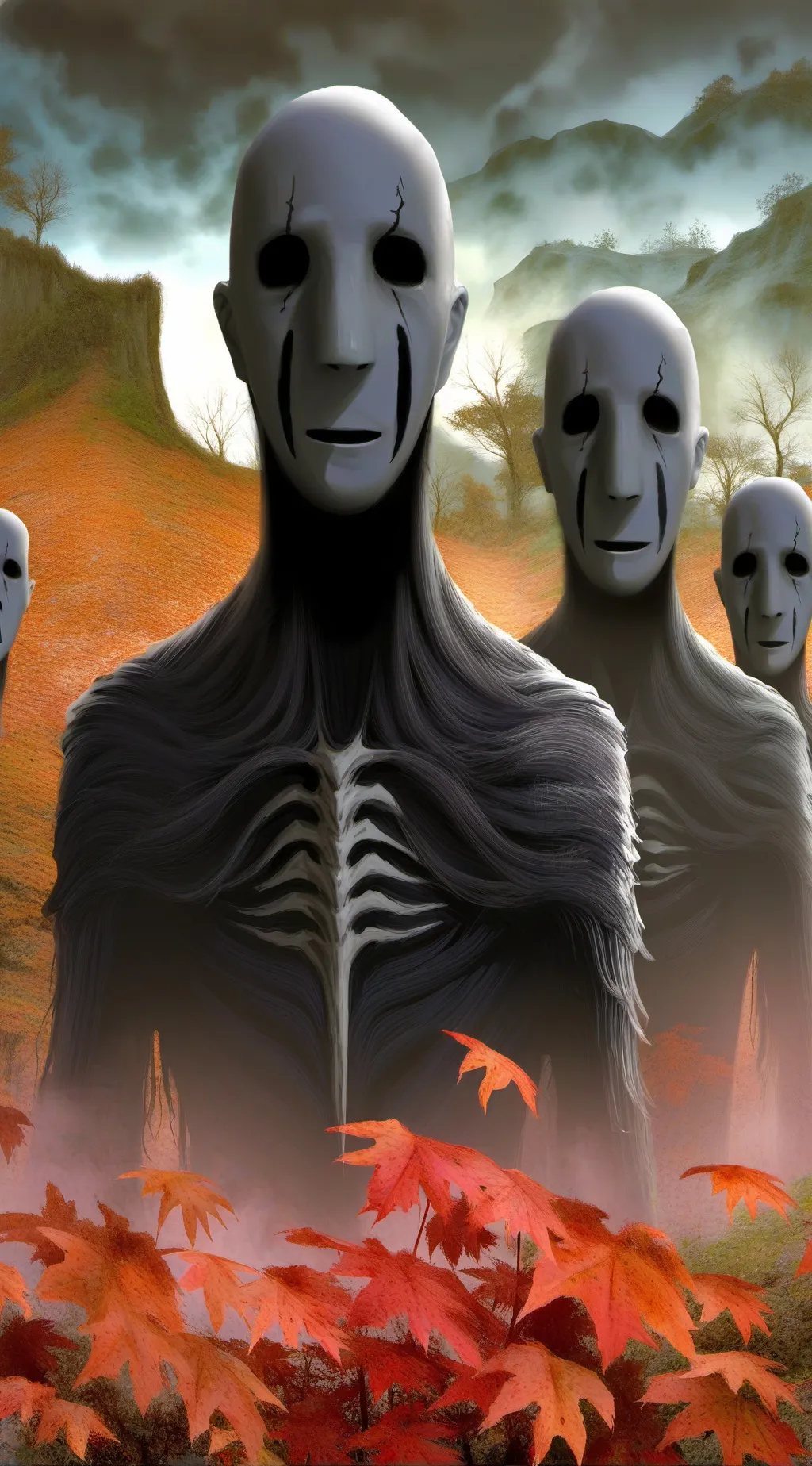 ai character: The scary skeleton background