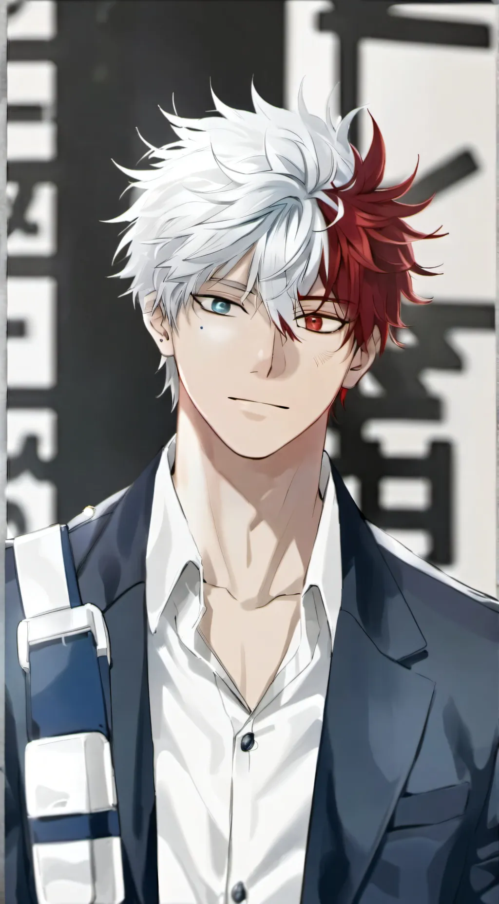 ai character: Shoto Todoroki background