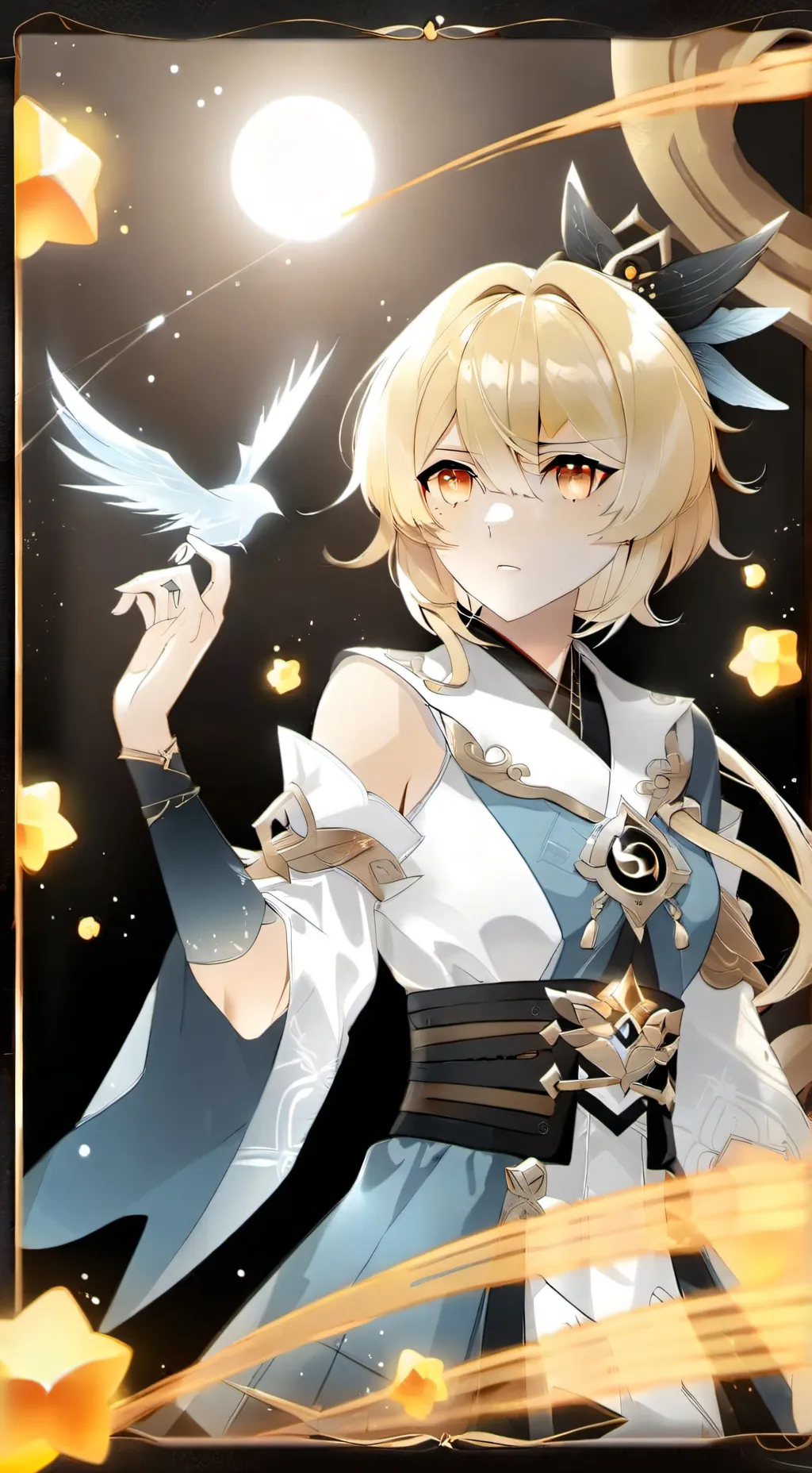 ai character: lumine  background
