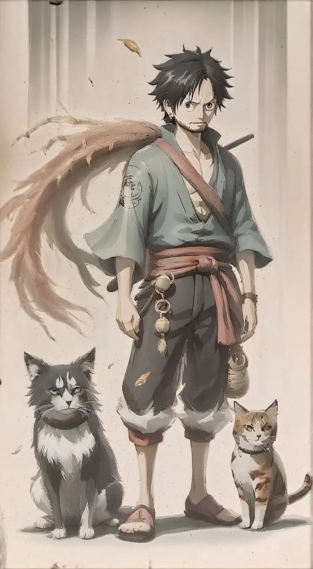 ai character: New Cat background
